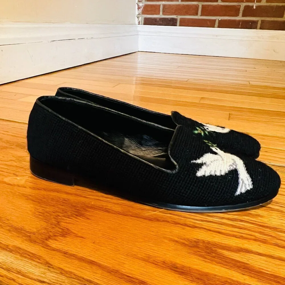 By Paige Anchor Needlepoint Loafers Size 10 - Picture 2 of 16
